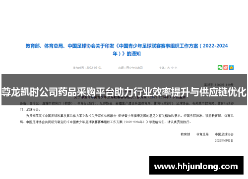 尊龙凯时公司药品采购平台助力行业效率提升与供应链优化